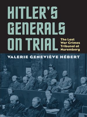 cover image of Hitler's Generals on Trial